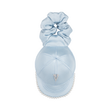 Orchard / Pearl-Trim Fabric Hat Hair Tie
