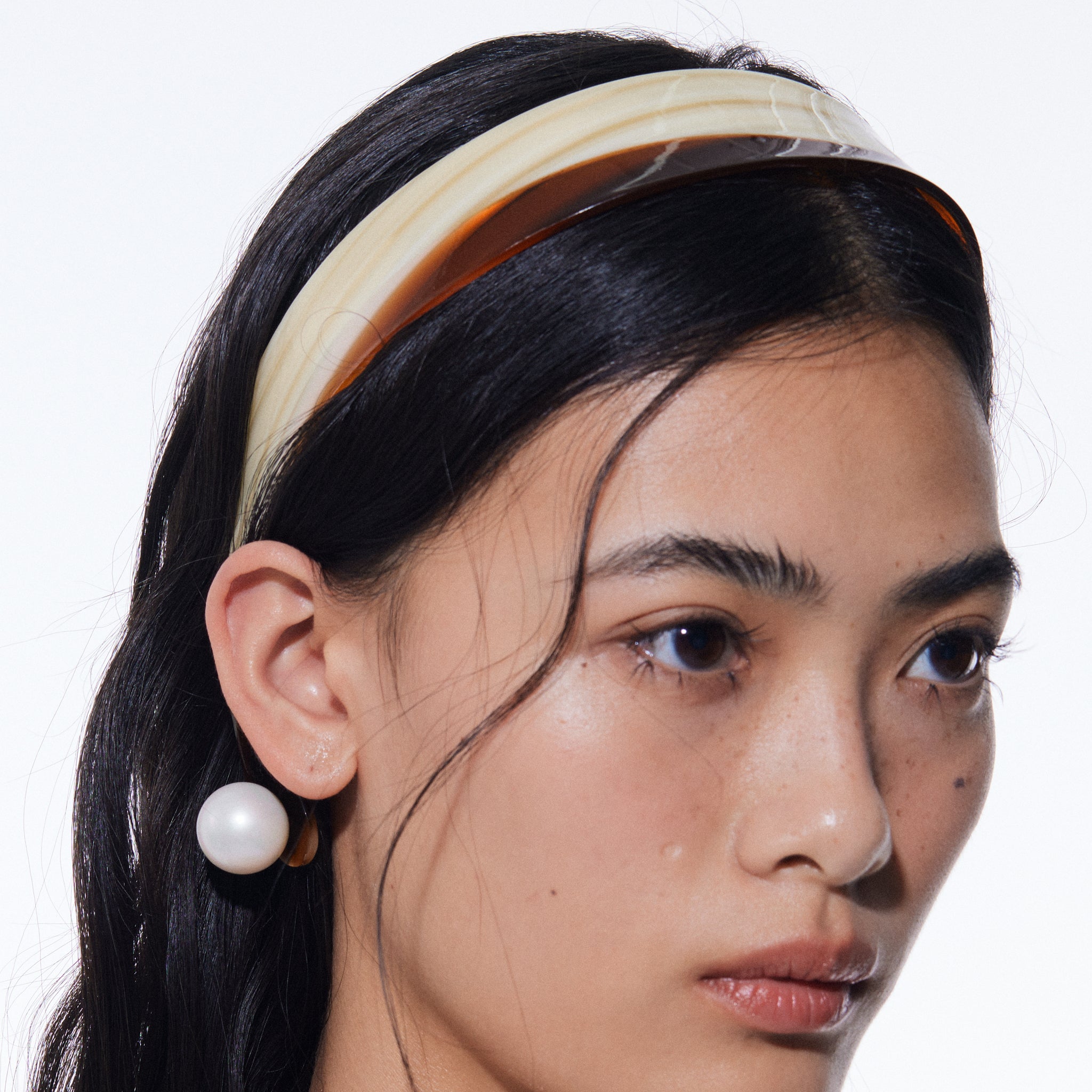 YVMIN landscape hair band with colorful floral pattern, wide fabric headband for casual or stylish hair styling.