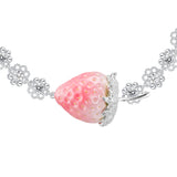 Paradise / Strawberry Flower Lace Chain Necklace
