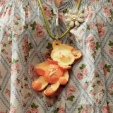 Orchard / Orange Bear Flower Necklace