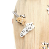 Paradise / Flower Lying Down Puppy Hair Clip
