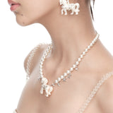 Paradise / Pony Star Chain Pearl Necklace