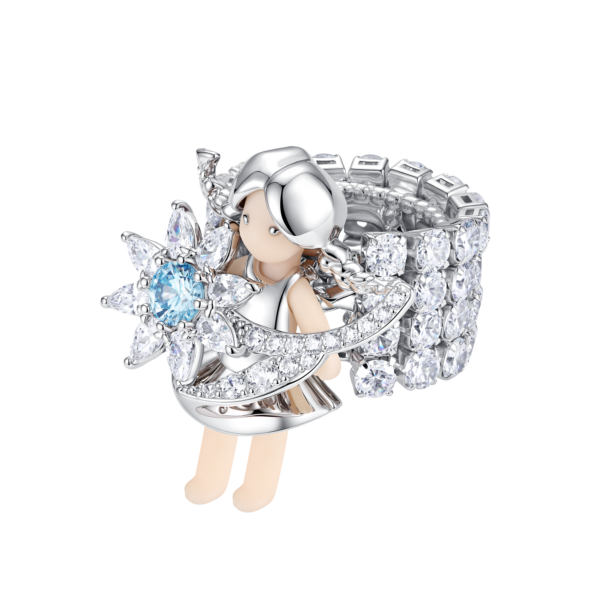 Paradise / Medium Girl Sunflower Gem Ring