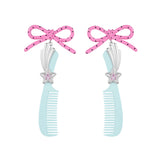 YVMIN X Ashley Williams bowknot comb earring featuring a delicate bowknot design and gold-tone finish.