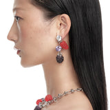 Paradise / Berries Gemstone Lock Earring