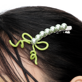 YVMIN Paradise Vines Bowknot Hair Pin with floral and vine design, perfect for elegant hair accessories.