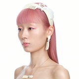 YVMIN X Ashley Williams Meteor Comb Headband, silver star hair accessory with sculptural comb detail