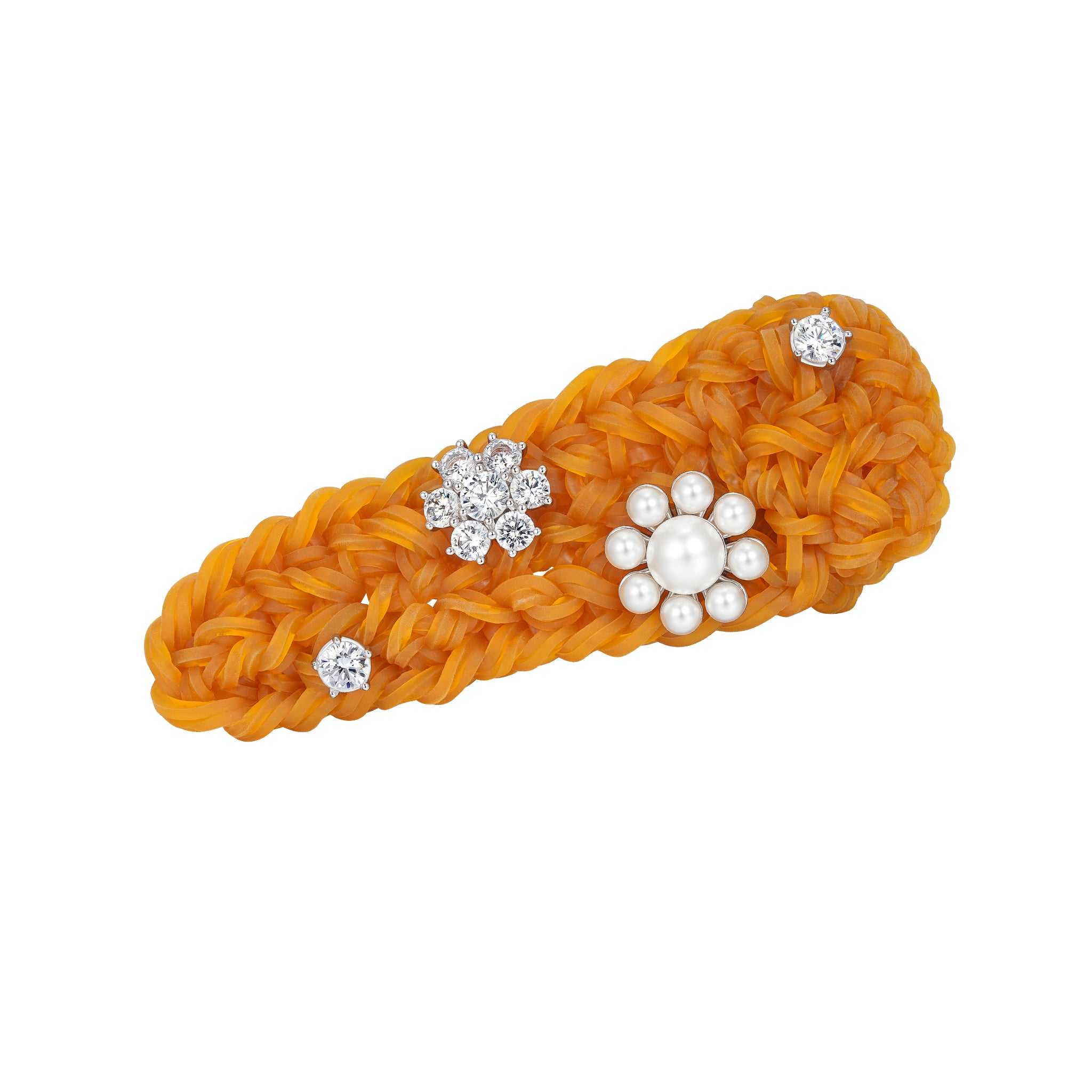 YVMIN X SHUSHUTONG / Rubber Band Flower Hair Clip