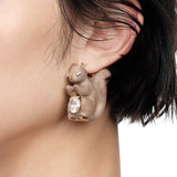 Paradise / Wooden Squirrel Earring