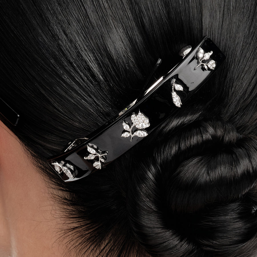 YVMIN X SHUSHUTONG / Zircon Floral Hair Clip