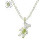 Paradise / Bear Flower Zircon Necklace