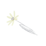 YVMIN Paradise Daisy Leaf Hair Clip with floral and leaf design, perfect for decorative hair accessories.