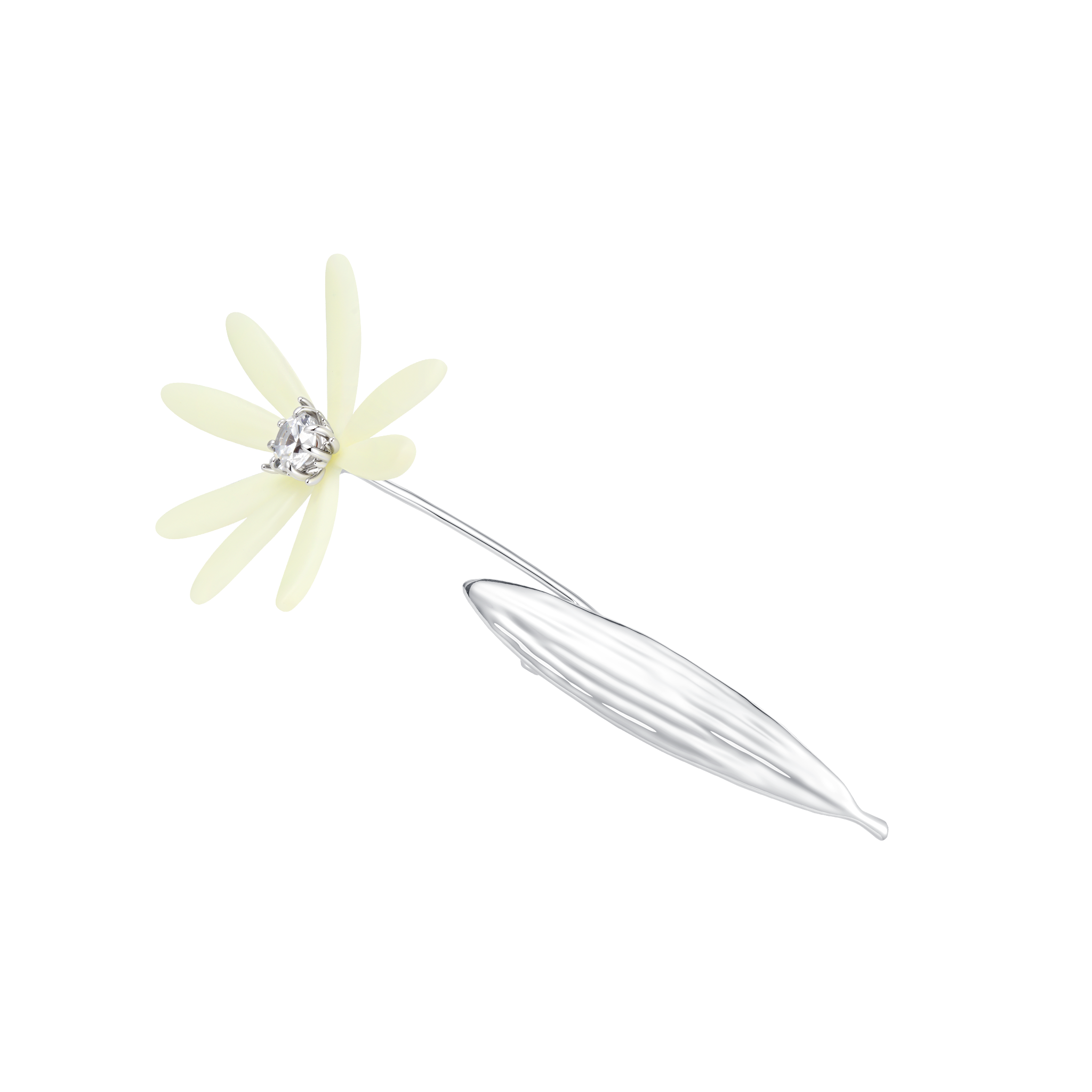 YVMIN Paradise Daisy Leaf Hair Clip with floral and leaf design, perfect for decorative hair accessories.