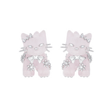 Paradise / Split Cat Stud Earrings