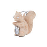 Paradise / Wooden Squirrel Earring