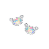 Paradise / Bear Gem Stud Earrings