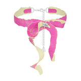Paradise / Apple Peel Bowknot Necklace