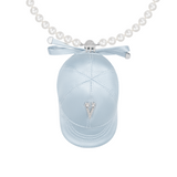 Orchard / Fabric Hat Charm Detachable Pearl Necklace
