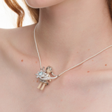 Paradise / Medium Girl Sunflower Pearl Necklace
