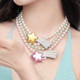 Paradise / Shooting Star Hair Clip Necklace