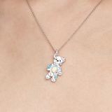 Paradise / Coin Bear Gem Necklace