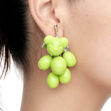 Orchard / Grape Bear Drop Earrings