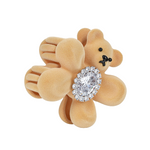 YVMIN Paradise Flower Bear Hair Claw Clip with floral and bear design, perfect for stylish hair accessories
