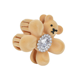 YVMIN Paradise Flower Bear Hair Claw Clip with floral and bear design, perfect for stylish hair accessories