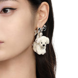 Paradise / Star Polka Dot Puppy Earring