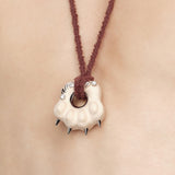 Paradise / Wooden Bear Paw Necklace