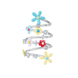 Paradise / Floral Pavé Spiral Ring