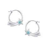 YVMIN X Ashley Williams star-shaped earring with gold finish, featuring a trendy celestial design on a white background