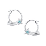YVMIN X Ashley Williams star-shaped earring with gold finish, featuring a trendy celestial design on a white background