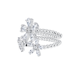 Paradise / Double-Layer Gem Flower Ring