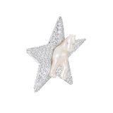 Paradise / Pave Star Pony Hair Clip