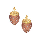 Paradise / Wooden Acorns Earring