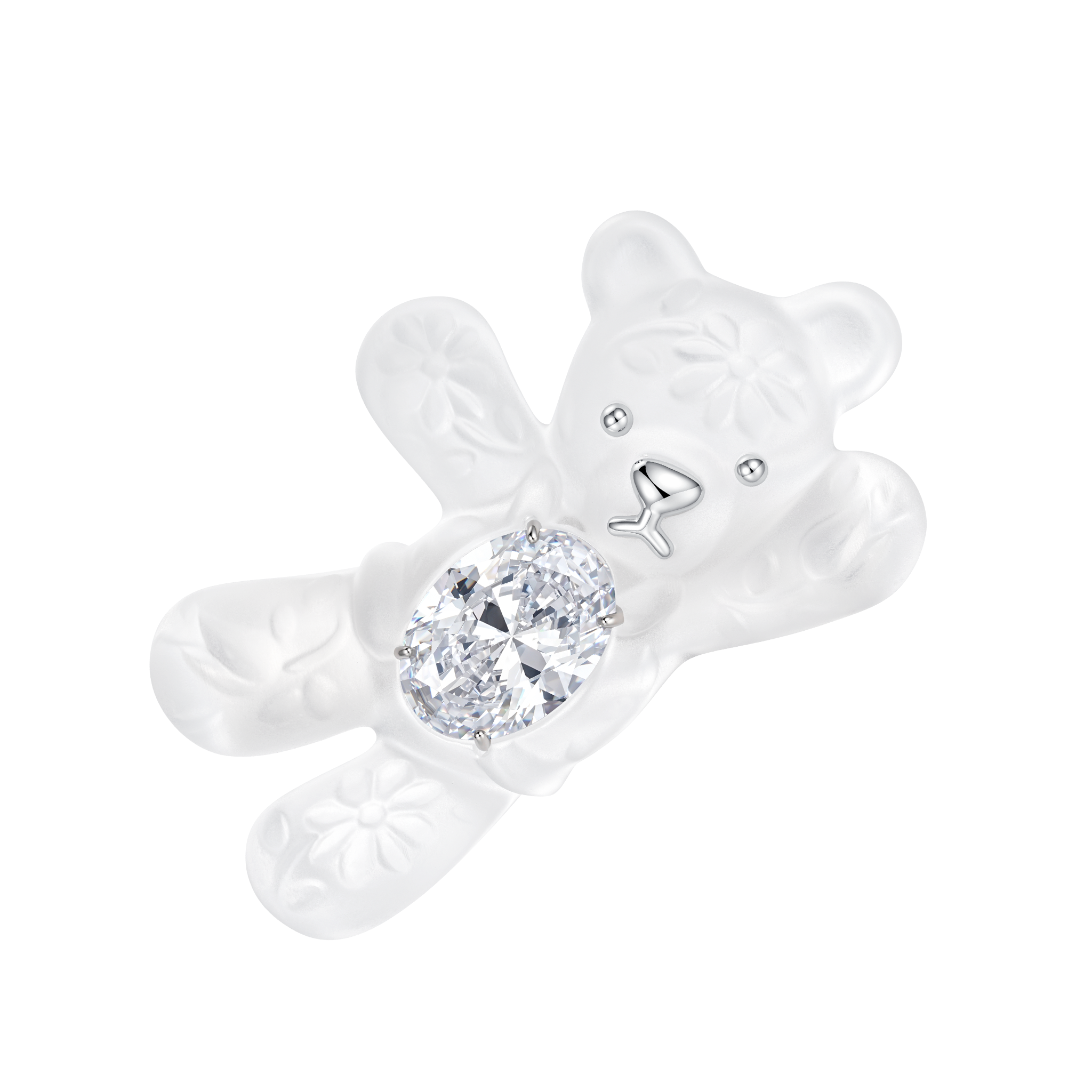 Paradise / Patterned Greeting Bear Jelly Hair Clip