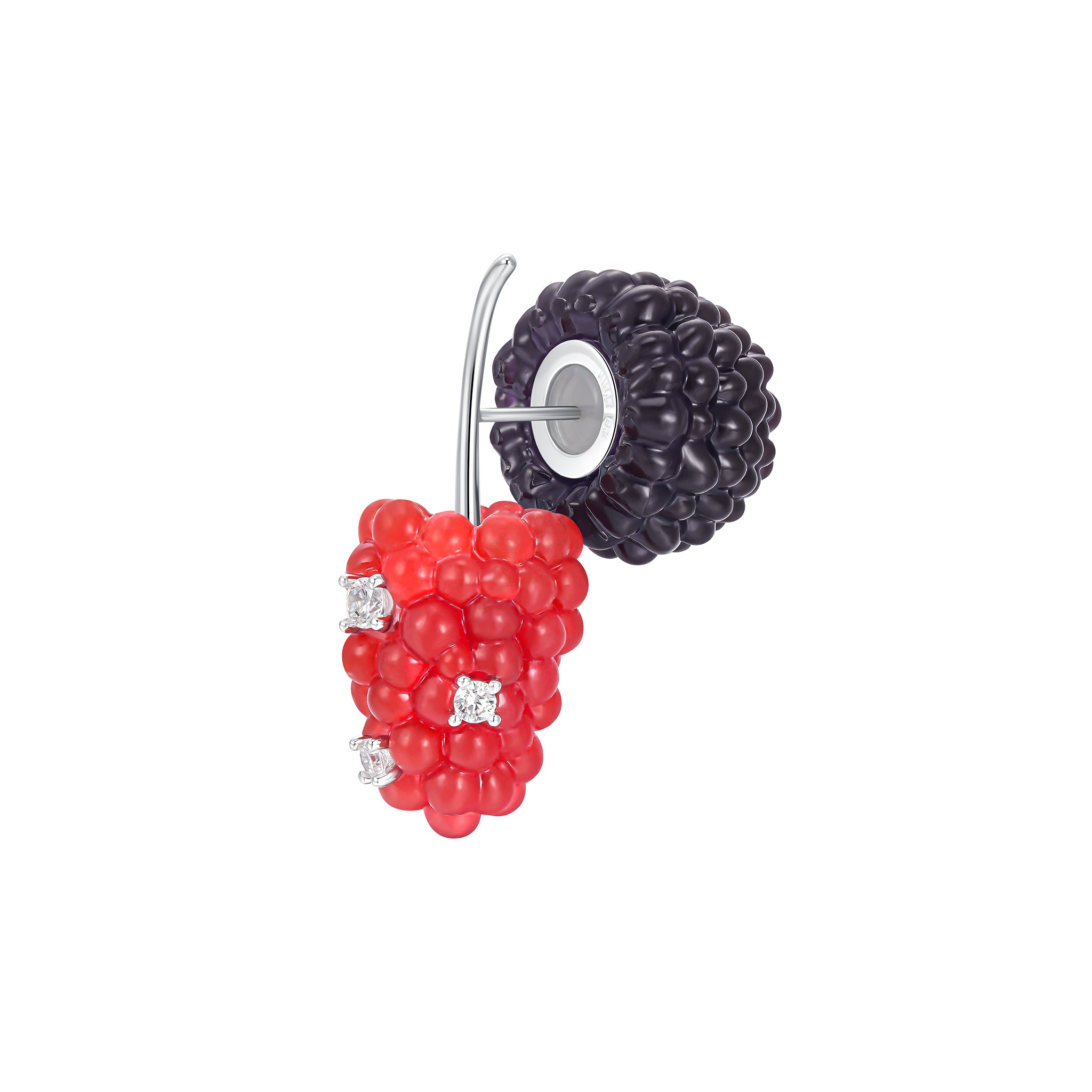 Paradise / Berries Double Side Earring