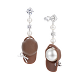 Orchard / Pearl Tassel Hat Drop Earrings