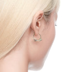 YVMIN X Ashley Williams star-shaped earrings with gold finish, showcasing a stylish and trendy jewelry design.