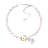 Paradise / Long Tail Shooting Star Hair Clip Pearl Necklace