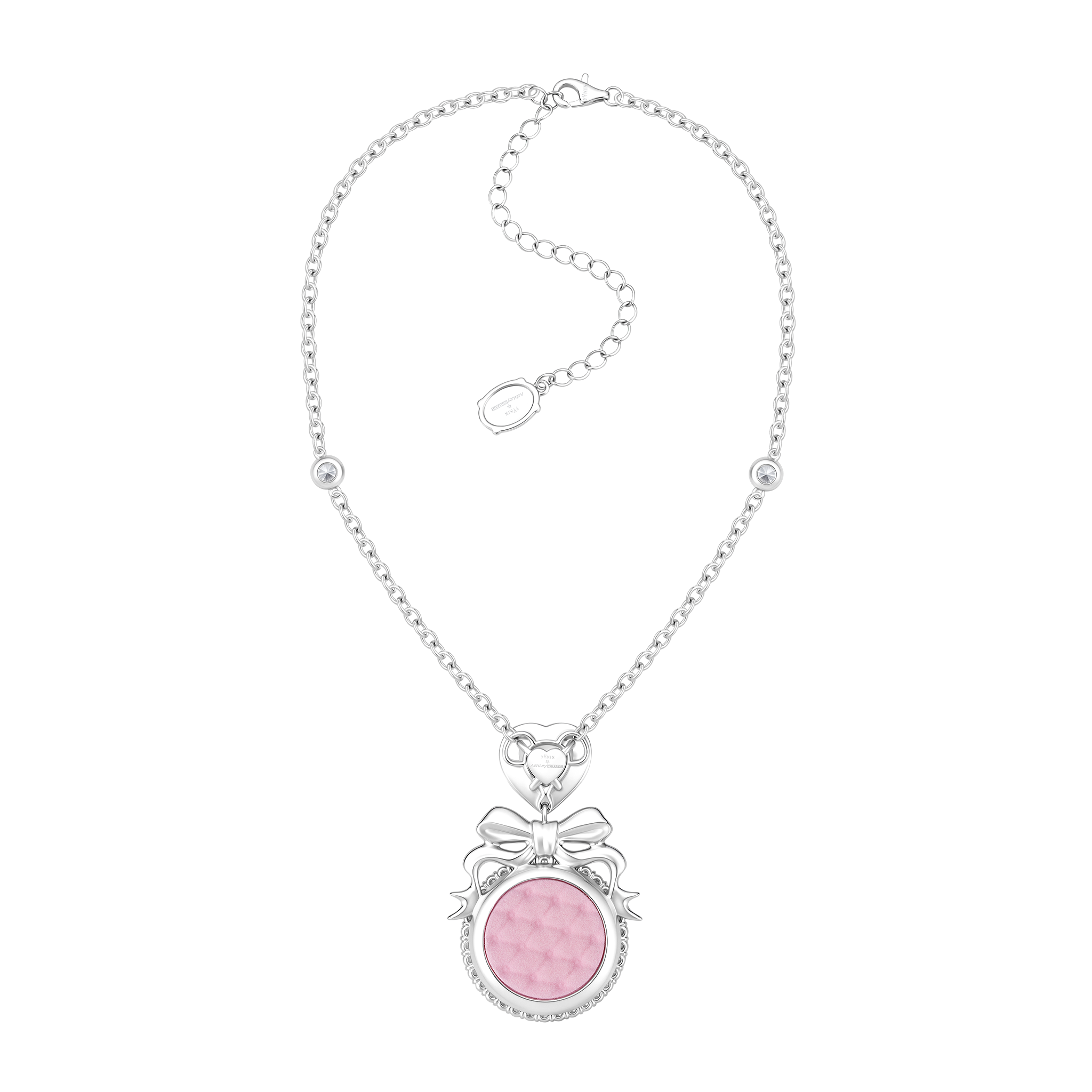 YVMIN X Ashley Williams Mourning Necklace with sculptural pendant on chain