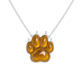 Paradise / Stone Inlay Bear Paw Pattern Necklace
