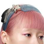 YVMIN X Ashley Williams Meteor Comb Headband hair accessory with metallic meteor-inspired comb design