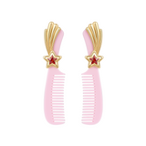 YVMIN X Ashley Williams Meteor Comb stud earrings with silver-toned celestial design