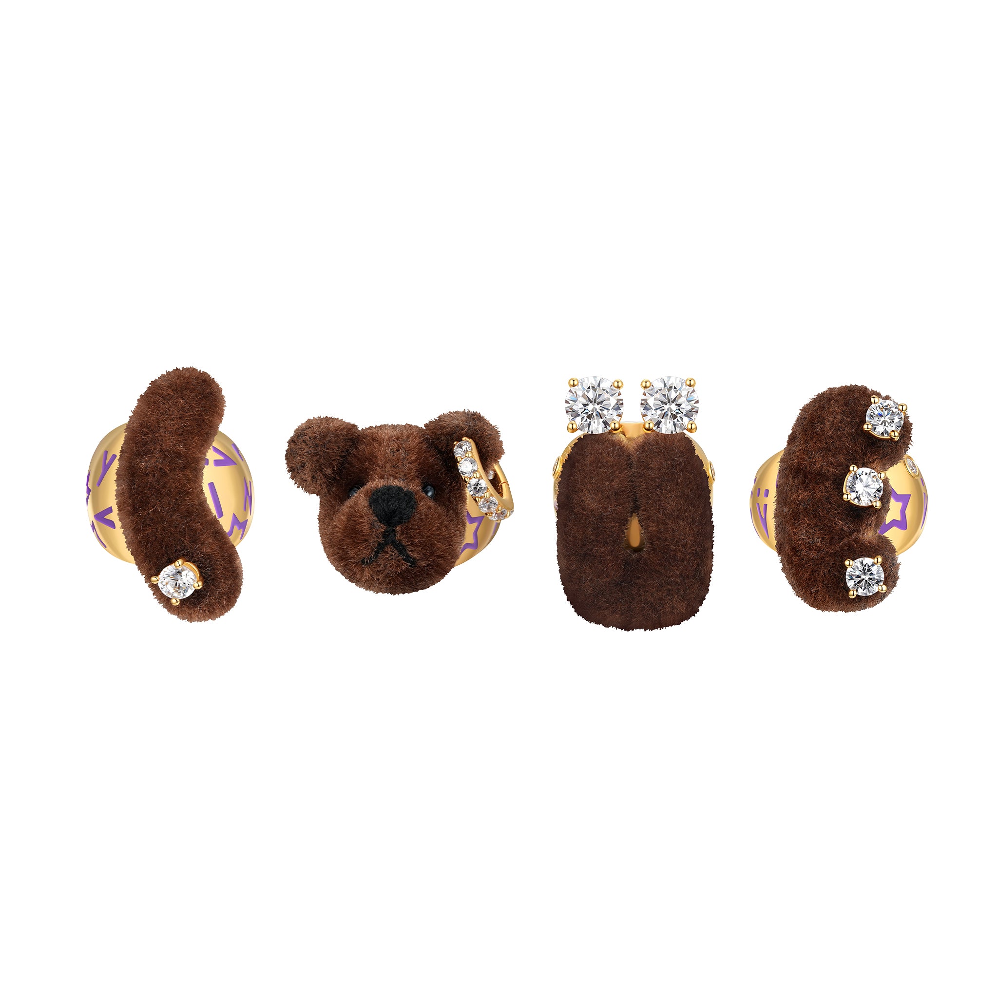 Paradise / LOVE Bear Ring Set