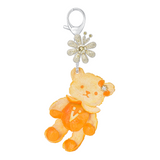 Orchard / Orange Bear Flower Key Ring Pendant