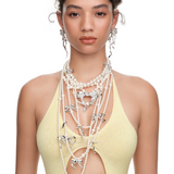 Paradise / Bow Layered Necklace