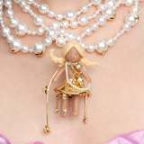 Paradise / Girl Pearl Layered Necklace
