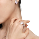 Paradise / Mini Cat Head Heart Gem Daisy Ring